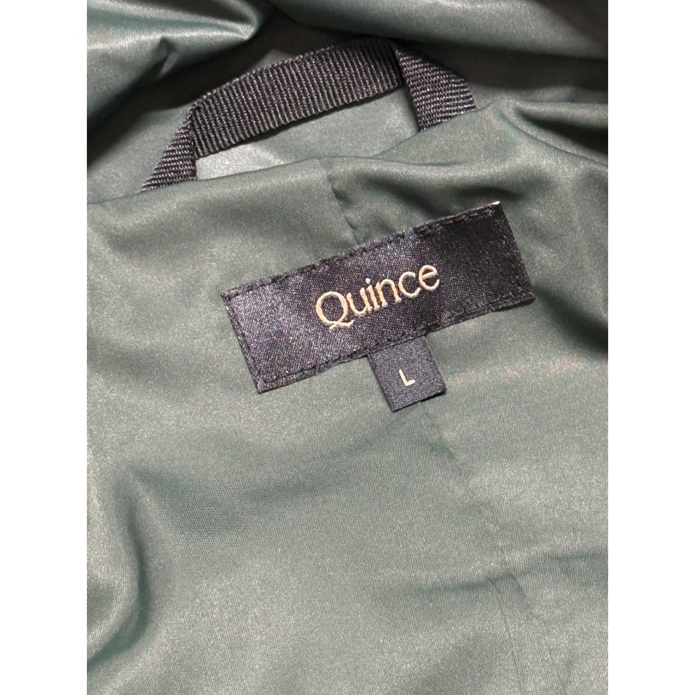 Quince Womens Recycled Polyester Quilted Liner Jacket Forest Green Large L - Picture 3 of 6